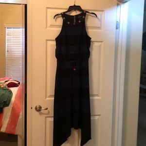 Blue and Black Strip Dress